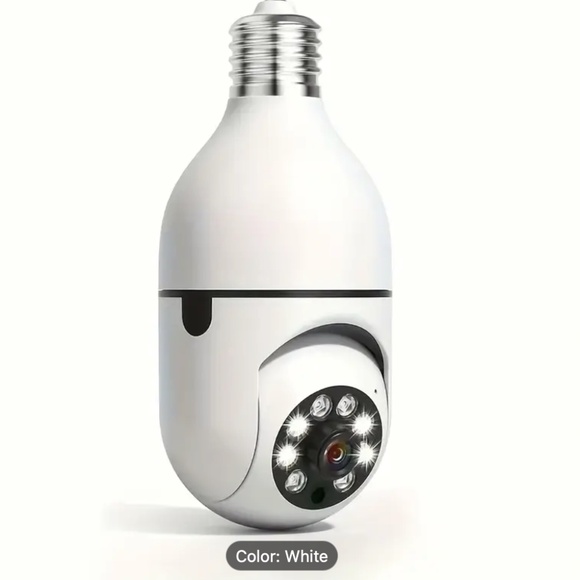 Other - (2 PACK) Smart HD WiFi Light Bulb Security Camera 1080P Night Vision 2 Way Audio
